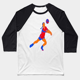 TANNED NEON GIRL VOLLEYBALL PLAYER Baseball T-Shirt